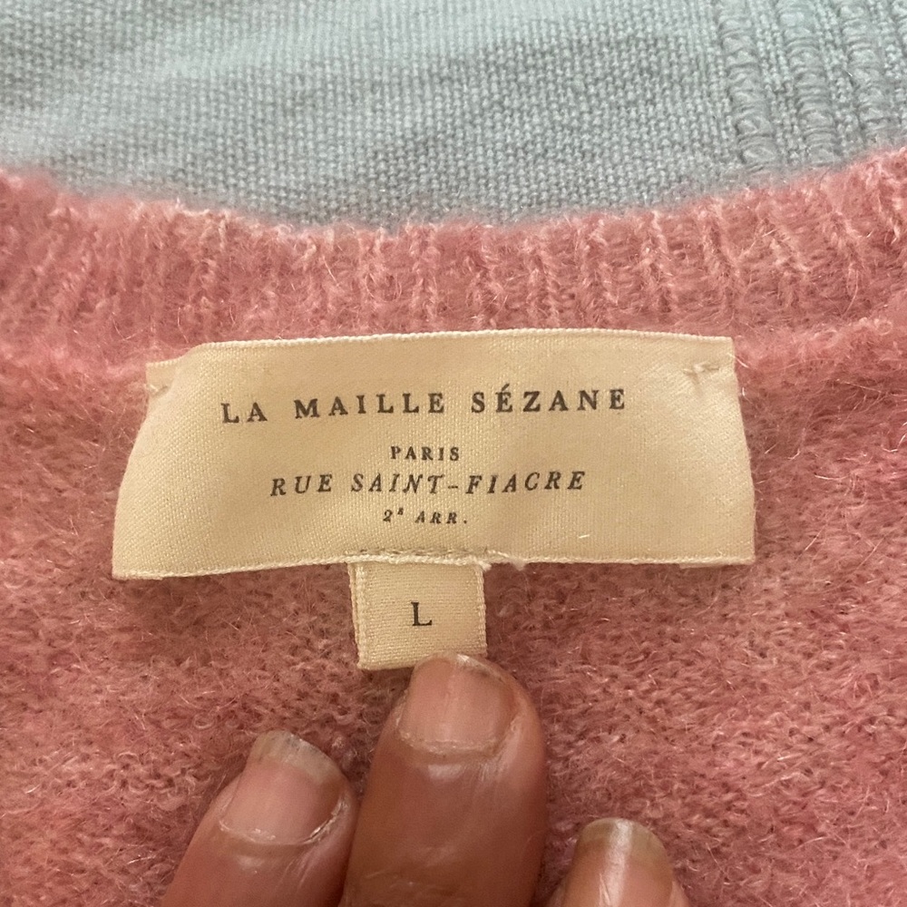Sézane pink sweater 
Size Large